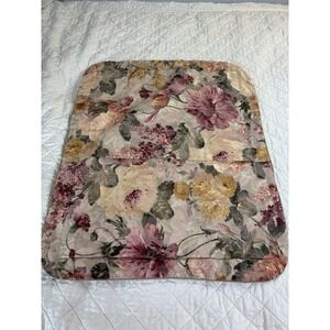 Burlington Valances & Pillow Shams Vintage Floral Rose Tan Green  4 Pcs Monaco